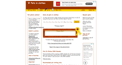 Desktop Screenshot of petsinclothes.com